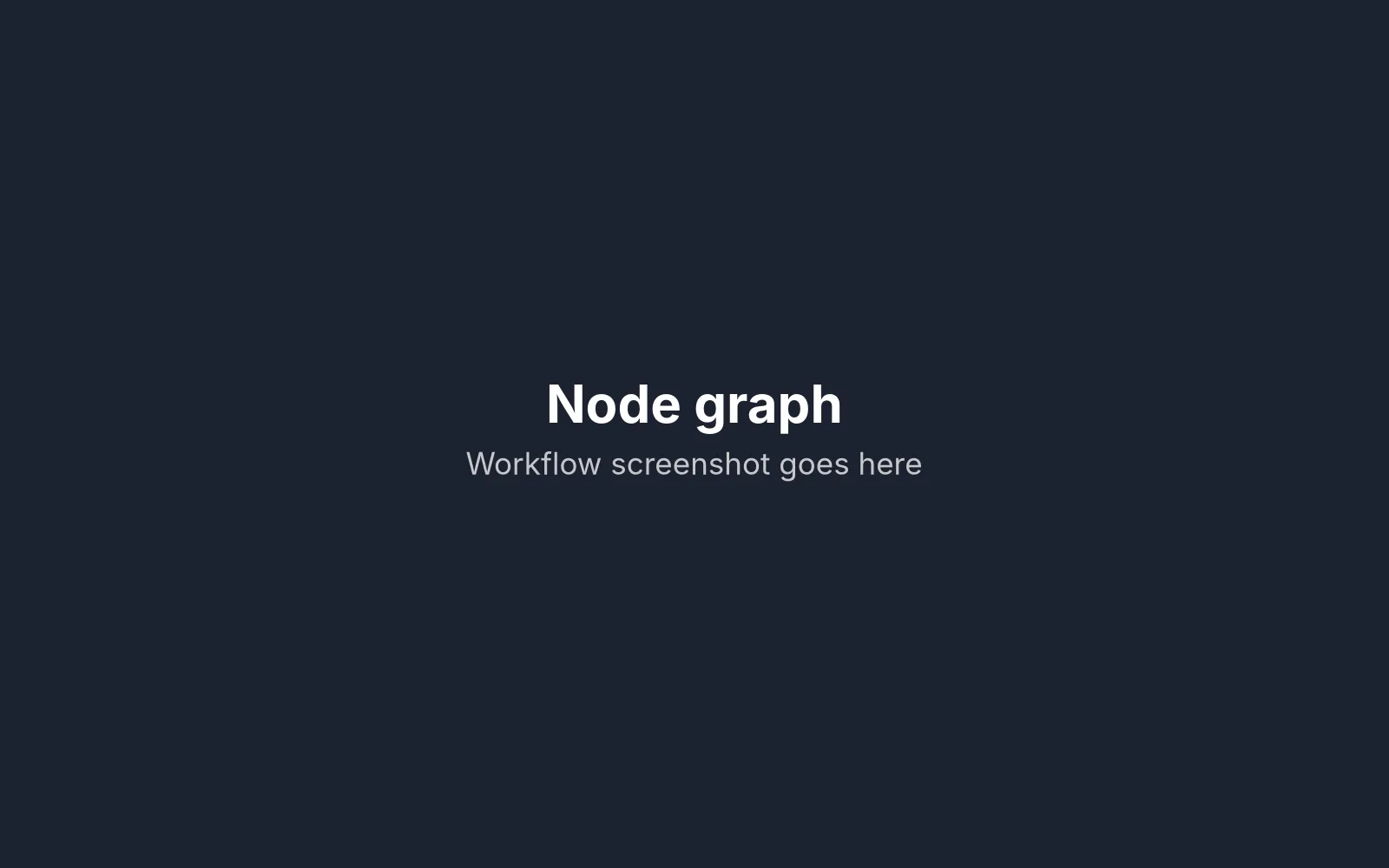 Node-based generation workflow, from source clip inputs to batch outputs